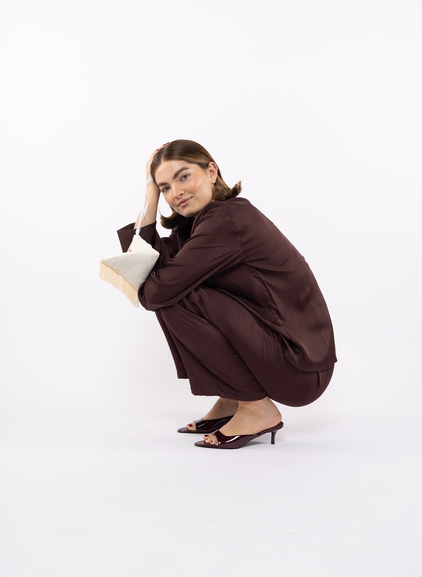Sleeper Silk Pant in Hot Chocolate