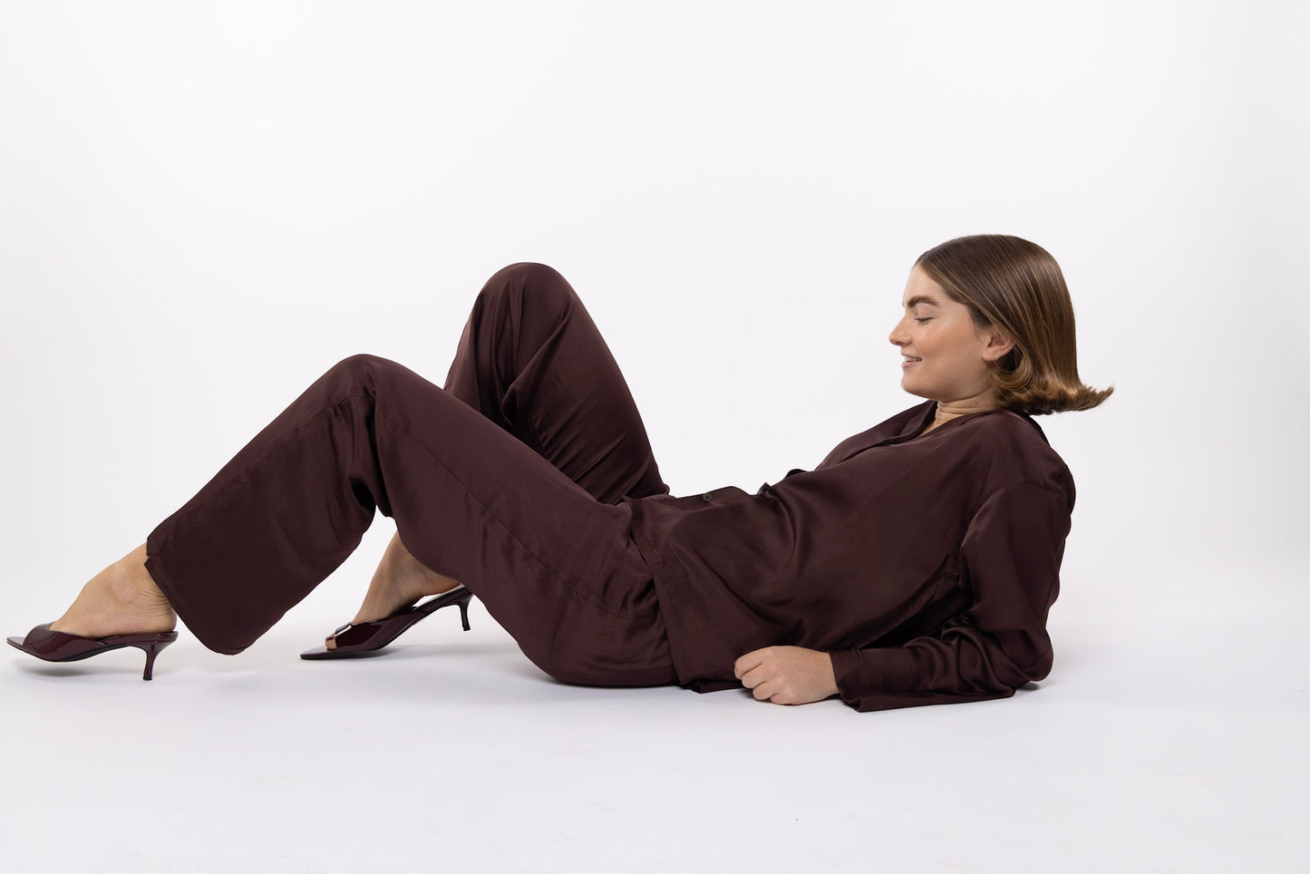 Sleeper Silk Pant in Hot Chocolate