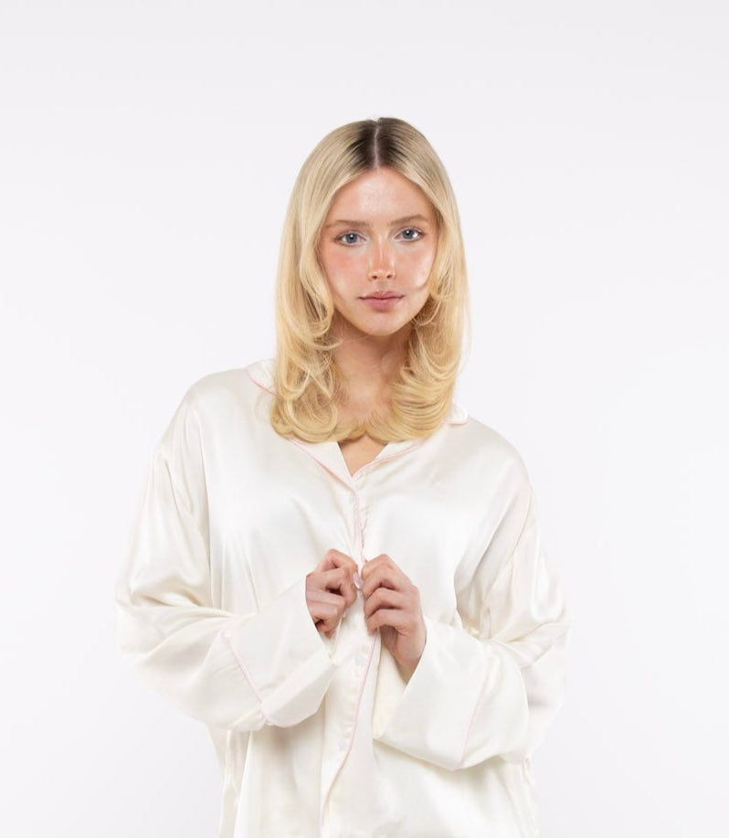 Sleeper Silk Shirt in Vanilla Cream