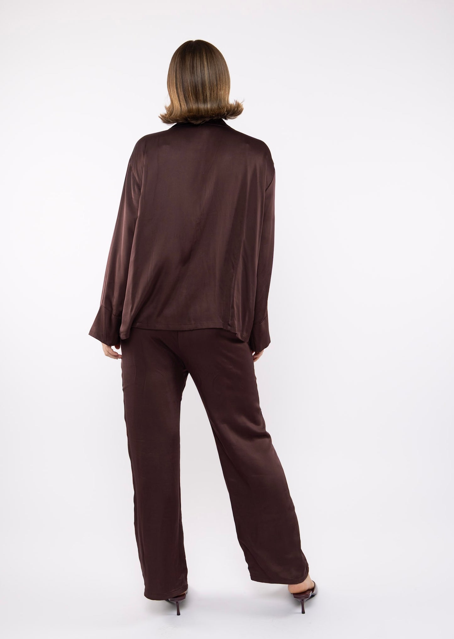 Sleeper Silk Shirt in Hot Chocolate