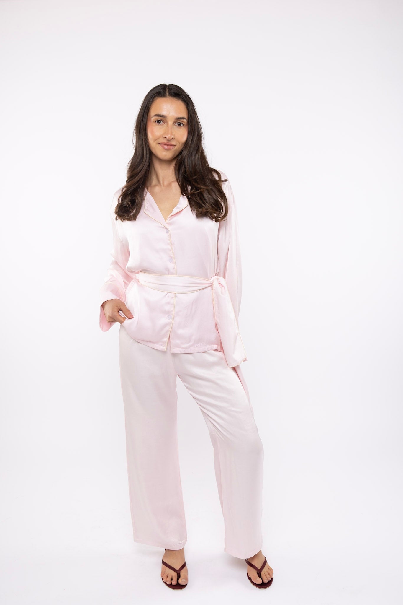 Sleeper Silk Pant in Strawberry Fields