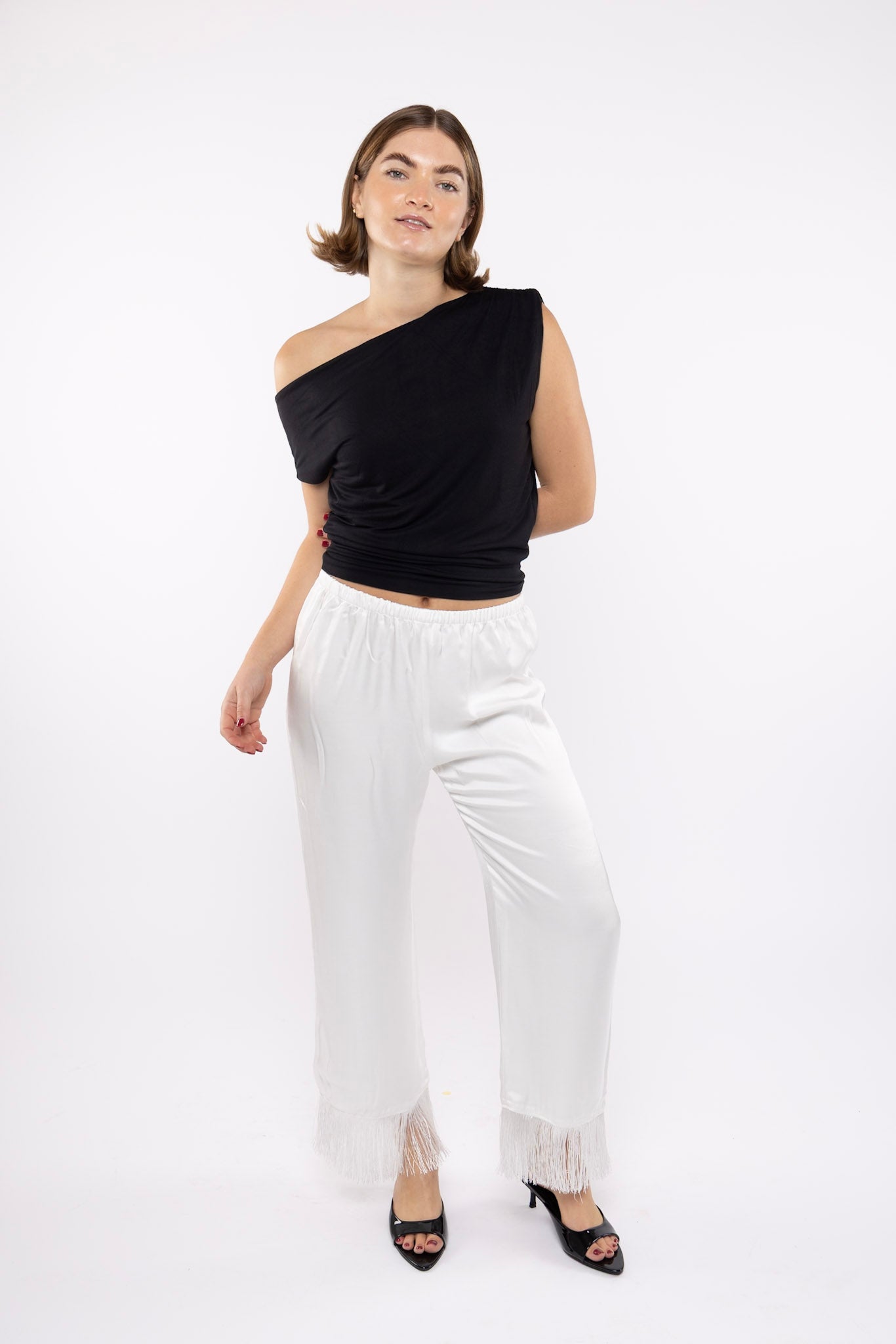 Fringe Pant in Sugar