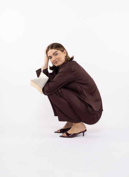 Sleeper Silk Pant in Hot Chocolate