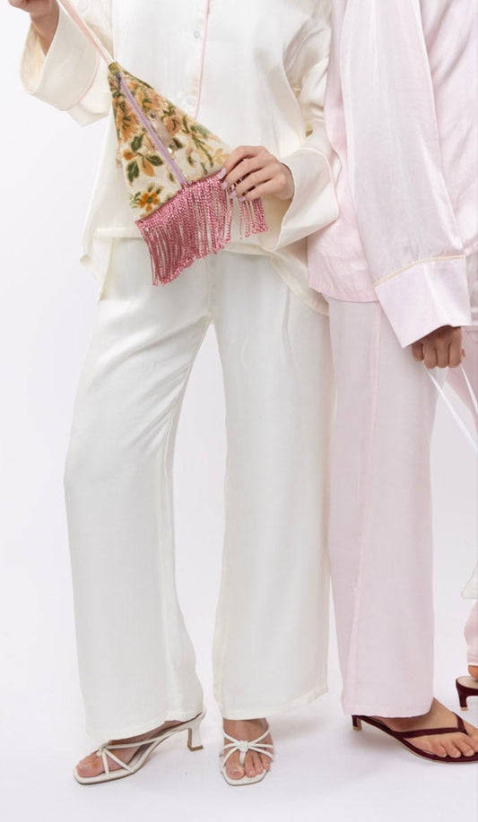 Sleeper Silk Pant in Vanilla Cream