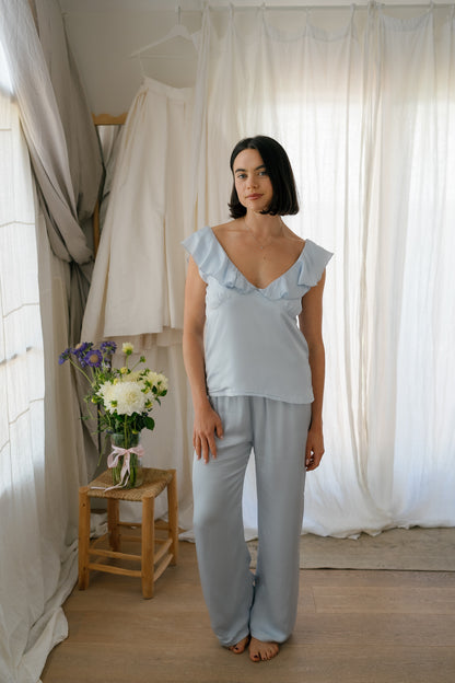 Frill Fatale Cami in Bluebell