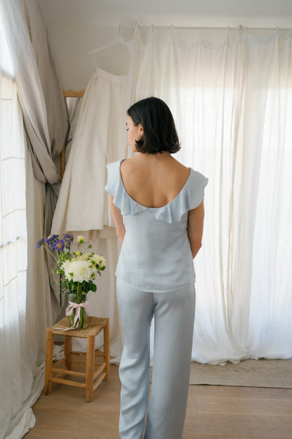 Frill Fatale Cami in Bluebell