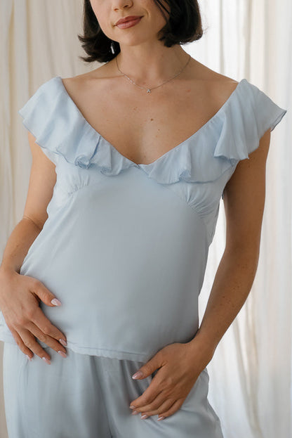 Frill Fatale Cami in Bluebell