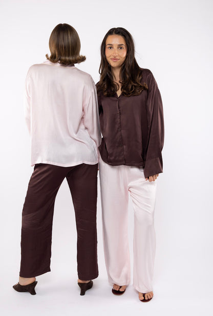 Sleeper Silk Shirt in Hot Chocolate