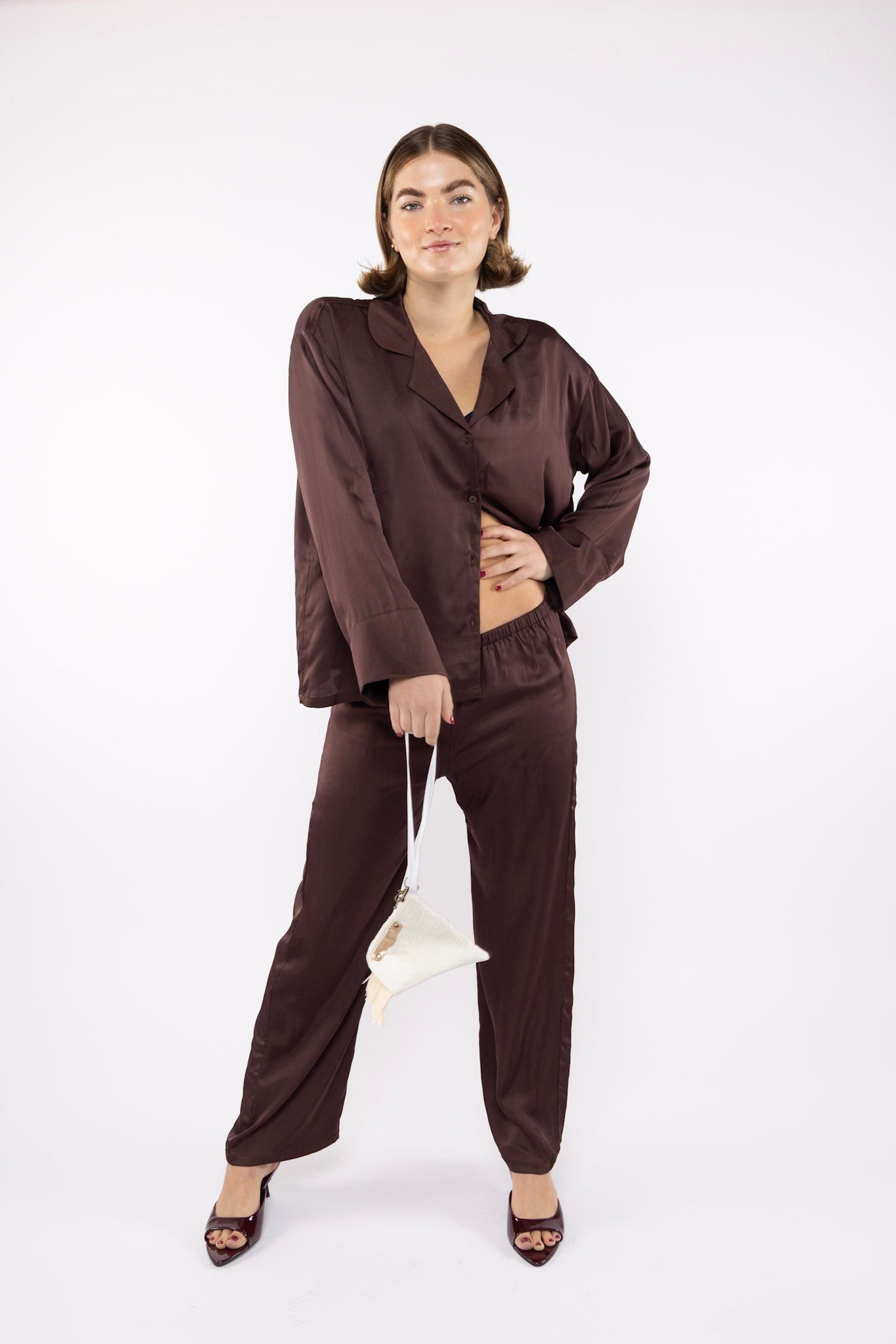 Sleeper Silk Pant in Hot Chocolate