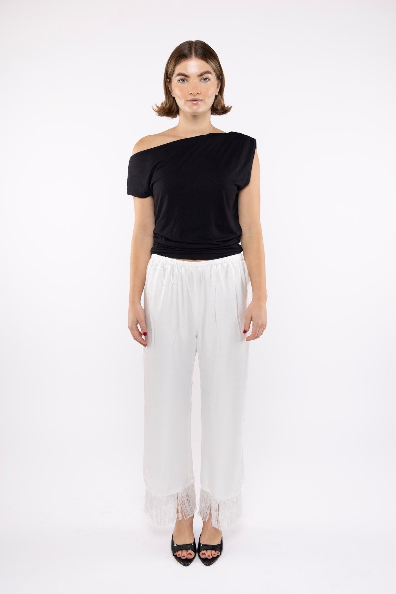 Fringe Pant in Sugar