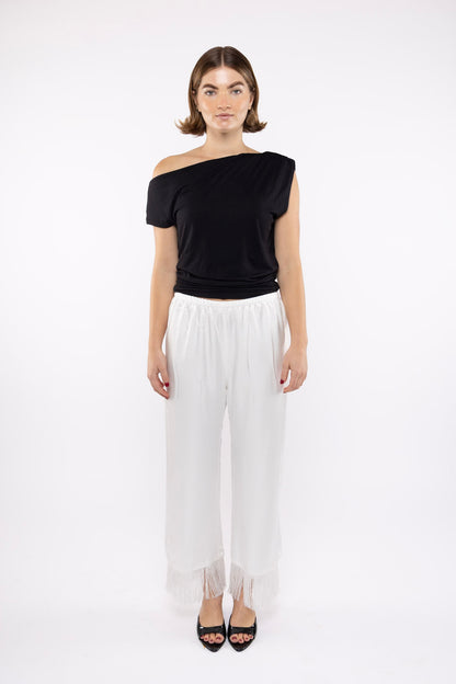 Fringe Pant in Sugar
