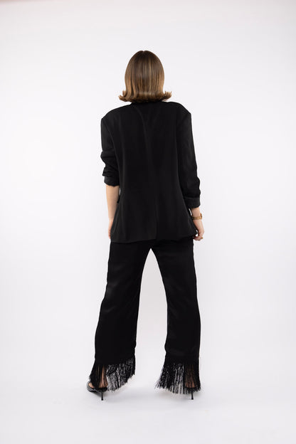 Fringe Pant in Nero
