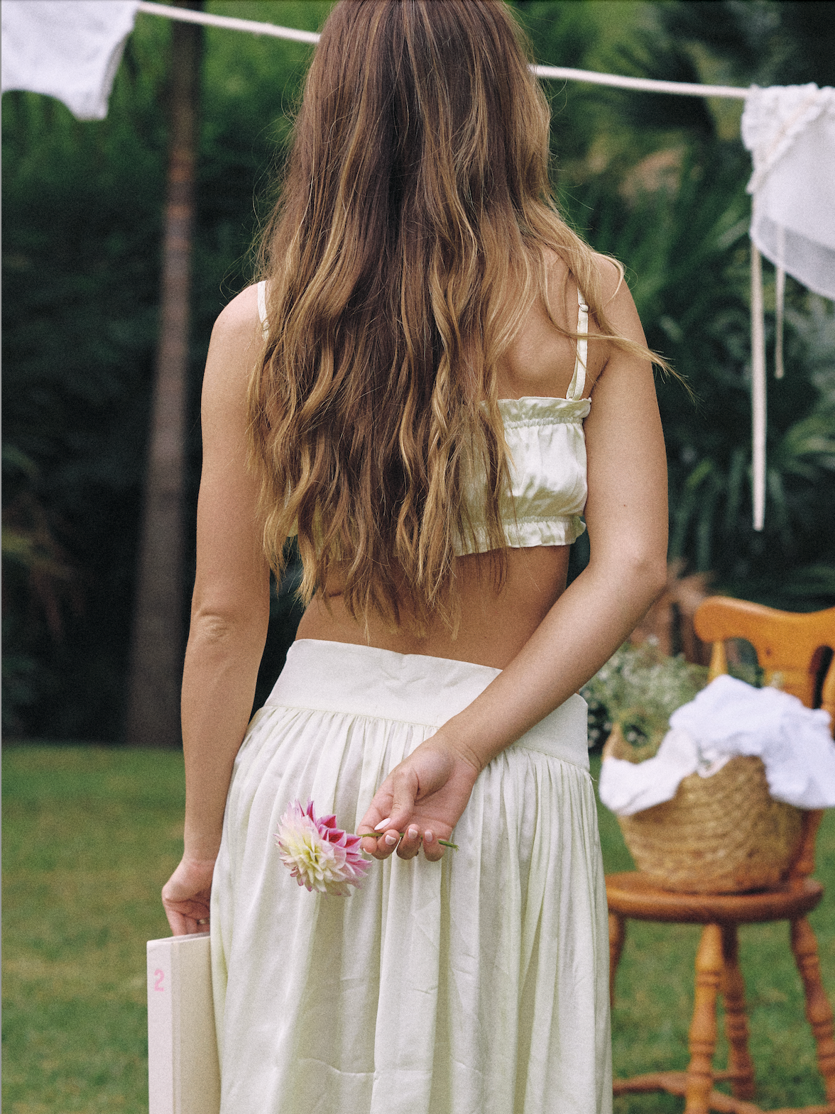 Heirloom Midi Skirt in Limoncello